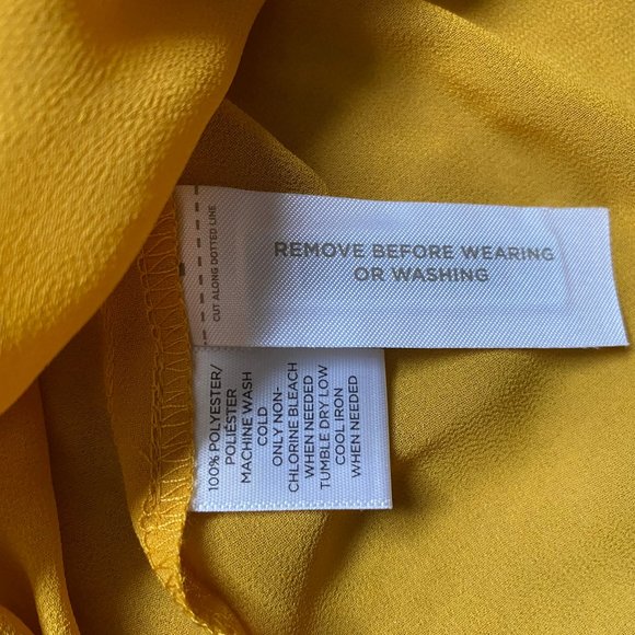 LOFT mustard blouse XSP - Picture 7 of 8